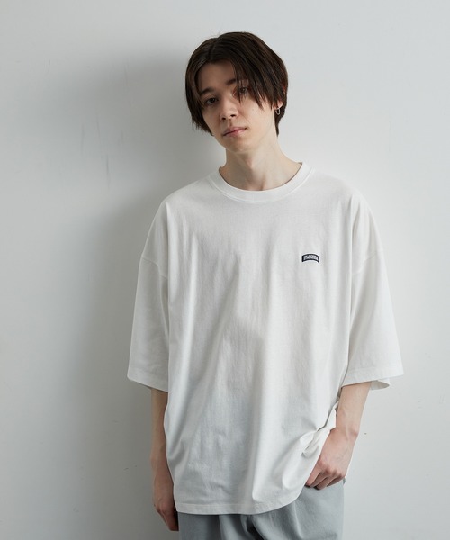 JUNRED（ジュンレッド）の「ランダムワッペンルーズTシャツ（Tシャツ/カットソー・メンズ・チャコールグレー/ホワイト・S/M/L）」の9枚目の写真