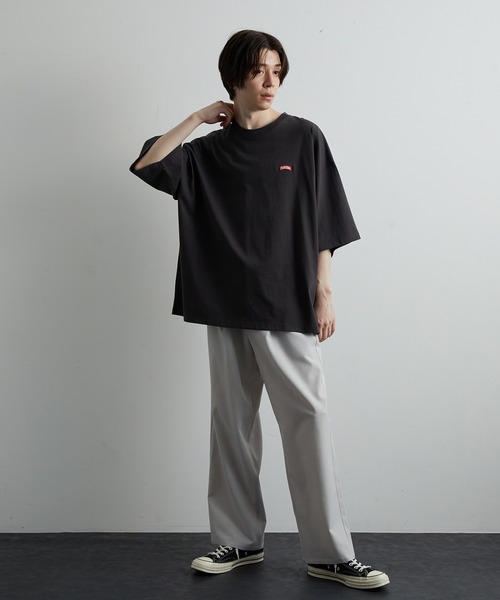 JUNRED（ジュンレッド）の「ランダムワッペンルーズTシャツ（Tシャツ/カットソー・メンズ・チャコールグレー/ホワイト・S/M/L）」の10枚目の写真