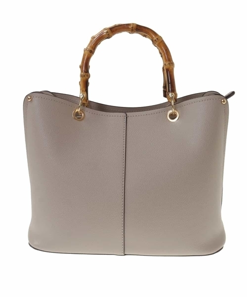 OFUON le MK（オフオンルエムケー）の「【2WAY】バンブーハンドルバッグ（トートバッグ・レディース・レッド/グレー/ネイビー・38）」の2枚目の写真