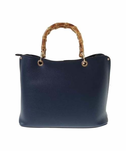 OFUON le MK（オフオンルエムケー）の「【2WAY】バンブーハンドルバッグ（トートバッグ・レディース・レッド/グレー/ネイビー・38）」の6枚目の写真