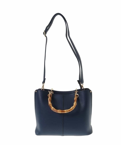 OFUON le MK（オフオンルエムケー）の「【2WAY】バンブーハンドルバッグ（トートバッグ・レディース・レッド/グレー/ネイビー・38）」の10枚目の写真