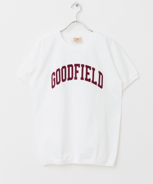 URBAN RESEARCH DOORS(アーバンリサーチドアーズ)の「Goodwear GFIELD CREWNECK T-SHIRTS(Tシャツ/カットソー・レディース・ブルー/ブルー系その他/レッド系その他・MEDIUM)」の1枚目の写真
