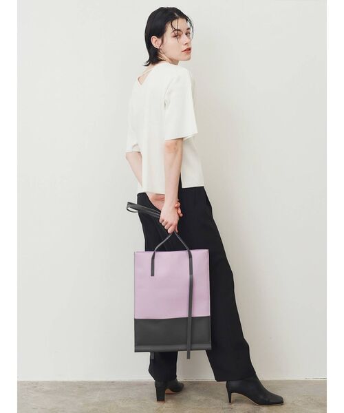 ELENDEEK(エレンディーク)の「バイカラートートバッグ(トートバッグ・レディース・ブラック/パープル/その他1・FREE)」の10枚目の写真