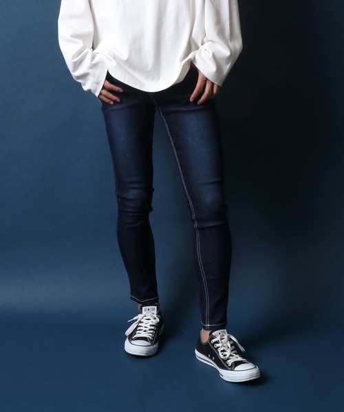 ANPAS（アンパス）の「Stretch Skinny Pants/ストレッチ スキニーパンツ スリムテーパードパンツ（デニムパンツ・メンズ・ブラック/ブルー系その他/ブルー系その他2/ブルー系その他3/ブルー系その他4・M/L/XL/S）」の5枚目の写真