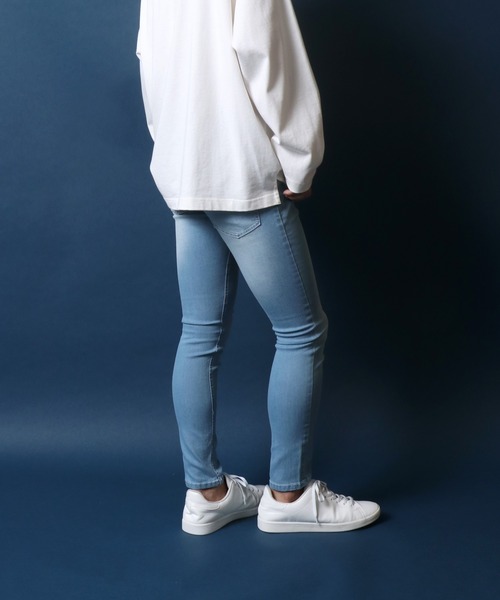 ANPAS（アンパス）の「Stretch Skinny Pants/ストレッチ スキニーパンツ スリムテーパードパンツ（デニムパンツ・メンズ・ブラック/ブルー系その他/ブルー系その他2/ブルー系その他3/ブルー系その他4・M/L/XL/S）」の14枚目の写真