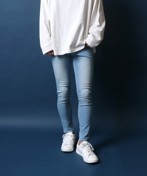 ANPAS（アンパス）の「Stretch Skinny Pants/ストレッチ スキニーパンツ スリムテーパードパンツ（デニムパンツ・メンズ・ブラック/ブルー系その他/ブルー系その他2/ブルー系その他3/ブルー系その他4・M/L/XL/S）」の13枚目の写真