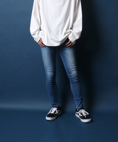 ANPAS（アンパス）の「Stretch Skinny Pants/ストレッチ スキニーパンツ スリムテーパードパンツ（デニムパンツ・メンズ・ブラック/ブルー系その他/ブルー系その他2/ブルー系その他3/ブルー系その他4・M/L/XL/S）」の20枚目の写真