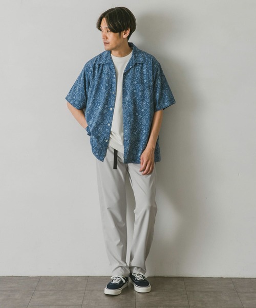URBAN RESEARCH DOORS(アーバンリサーチドアーズ)の「ペイズリープリントショートスリーブシャツ(シャツ/ブラウス・メンズ・チャコールグレー/ブルー/ブラウン・MEDIUM/LARGE)」の10枚目の写真