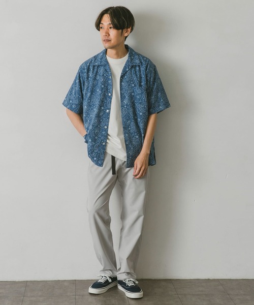 URBAN RESEARCH DOORS(アーバンリサーチドアーズ)の「ペイズリープリントショートスリーブシャツ(シャツ/ブラウス・メンズ・チャコールグレー/ブルー/ブラウン・MEDIUM/LARGE)」の11枚目の写真