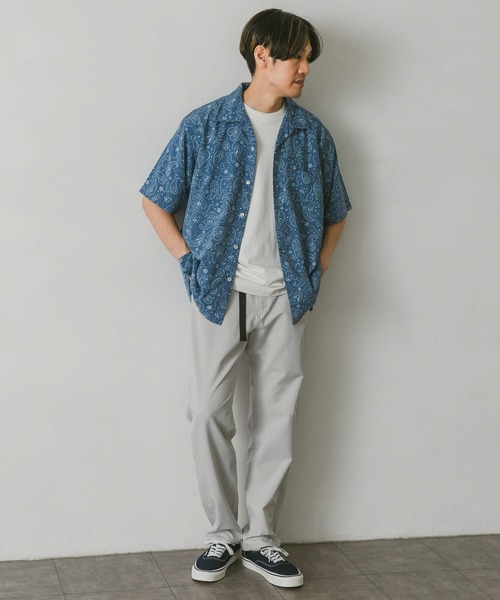 URBAN RESEARCH DOORS(アーバンリサーチドアーズ)の「ペイズリープリントショートスリーブシャツ(シャツ/ブラウス・メンズ・チャコールグレー/ブルー/ブラウン・MEDIUM/LARGE)」の12枚目の写真