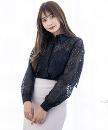 clear | 長袖刺繍シアーシャツ≪2022AW新作≫(シャツ/ブラウス)