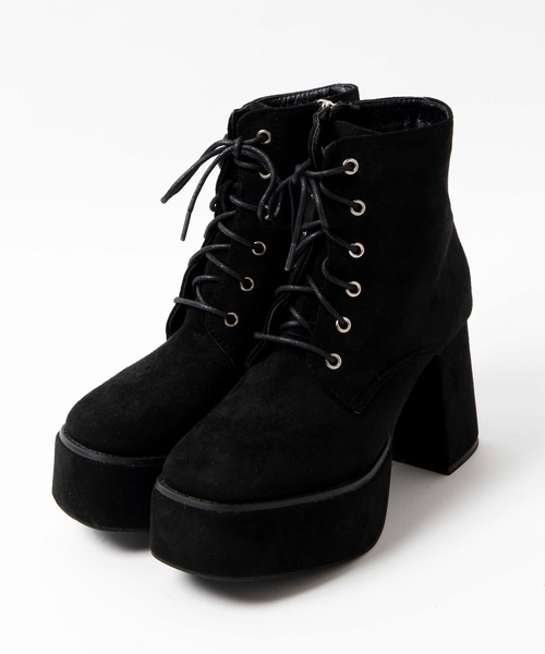 WEGO（ウィゴー）の「WEGO/ボリュームヒールブーツ（ブーツ・レディース・ブラック系その他/ブラック・LARGE/MEDIUM）」の13枚目の写真