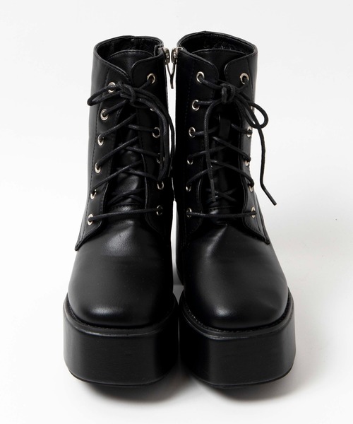 WEGO（ウィゴー）の「WEGO/ボリュームヒールブーツ（ブーツ・レディース・ブラック系その他/ブラック・LARGE/MEDIUM）」の11枚目の写真