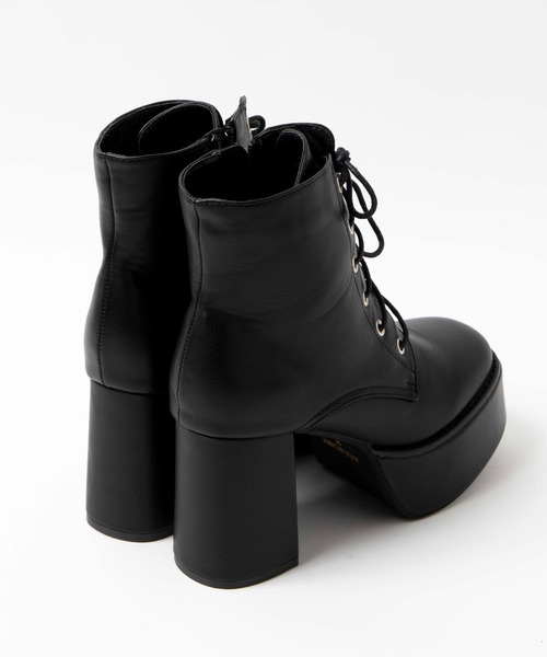 WEGO（ウィゴー）の「WEGO/ボリュームヒールブーツ（ブーツ・レディース・ブラック系その他/ブラック・LARGE/MEDIUM）」の8枚目の写真