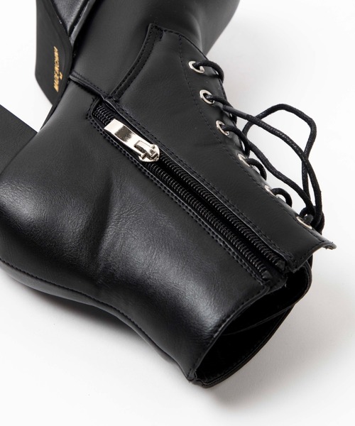 WEGO（ウィゴー）の「WEGO/ボリュームヒールブーツ（ブーツ・レディース・ブラック系その他/ブラック・LARGE/MEDIUM）」の6枚目の写真