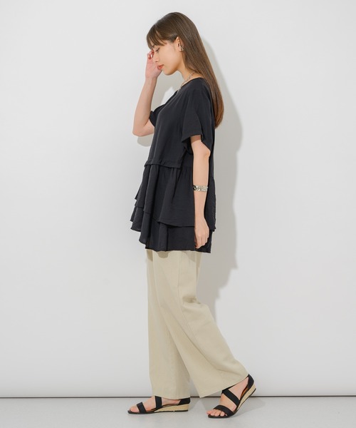 Paradise Picnic（パラダイスピクニック）の「ベイカーパンツ（その他パンツ・レディース・ブラック/ベージュ/オレンジ・FREE）」の6枚目の写真