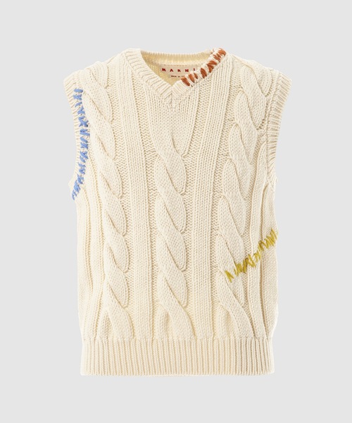 MARNI（マルニ）の「V NECK VEST/ツイステッドウールベスト（ニット 