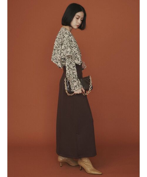 COTORICA（コトリカ）の「ケープカラーシャツ（シャツ/ブラウス・レディース・ブラック/ベージュ・FREE）」の8枚目の写真