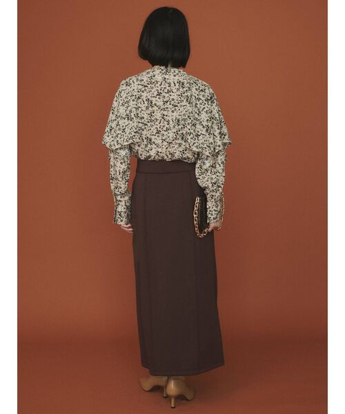 COTORICA（コトリカ）の「ケープカラーシャツ（シャツ/ブラウス・レディース・ブラック/ベージュ・FREE）」の3枚目の写真