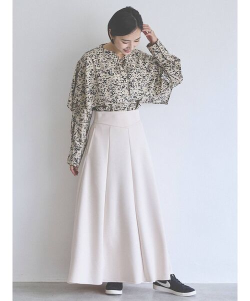 COTORICA（コトリカ）の「ケープカラーシャツ（シャツ/ブラウス・レディース・ブラック/ベージュ・FREE）」の14枚目の写真