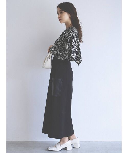 COTORICA（コトリカ）の「ケープカラーシャツ（シャツ/ブラウス・レディース・ブラック/ベージュ・FREE）」の18枚目の写真