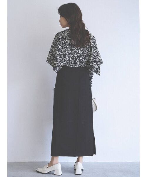 COTORICA（コトリカ）の「ケープカラーシャツ（シャツ/ブラウス・レディース・ブラック/ベージュ・FREE）」の19枚目の写真