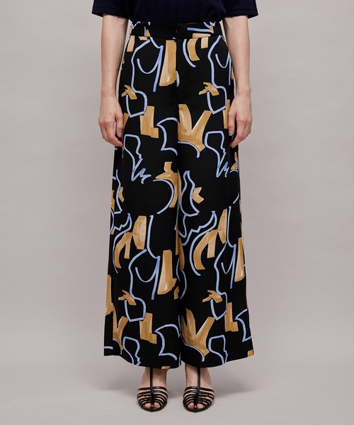 ROPE'（ロペ）の「オリジナルプリント柄ワイドストレートパンツ（その他パンツ・レディース・ブラック/ベージュ/ベージュ系その他・38/36）」の21枚目の写真