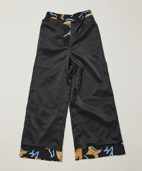 ROPE'（ロペ）の「オリジナルプリント柄ワイドストレートパンツ（その他パンツ・レディース・ブラック/ベージュ/ベージュ系その他・38/36）」の17枚目の写真