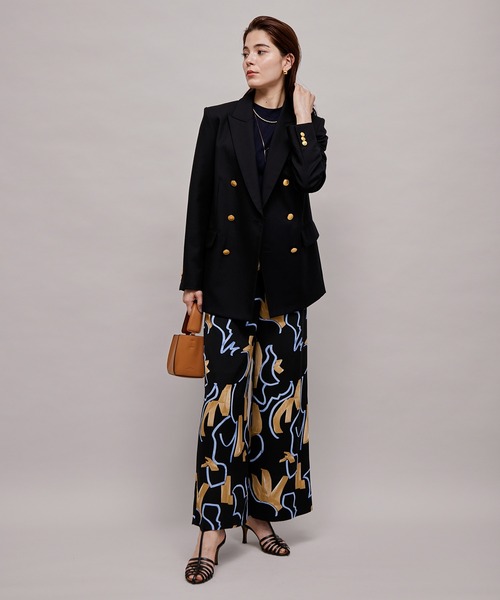 ROPE'（ロペ）の「オリジナルプリント柄ワイドストレートパンツ（その他パンツ・レディース・ブラック/ベージュ/ベージュ系その他・38/36）」の18枚目の写真