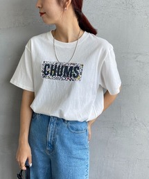 【WEB限定】[CHUMS/チャムス] BBQボートロゴプリント ショートスリーブTシャツ