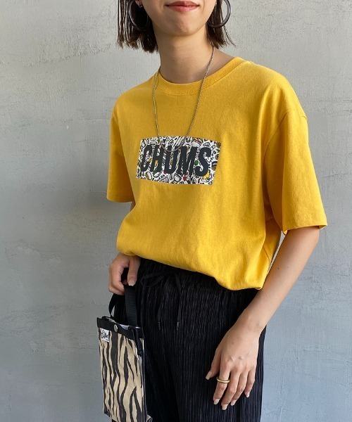 CHUMS（チャムス）の「【WEB限定】[CHUMS/チャムス] BBQボートロゴプリント ショートスリーブTシャツ（Tシャツ/カットソー・レディース・ホワイト/ブラック/イエロー・XL/L/M）」の3枚目の写真