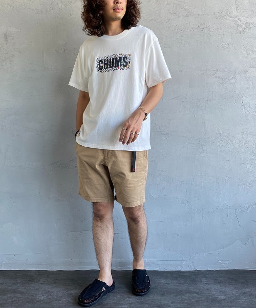 CHUMS（チャムス）の「【WEB限定】[CHUMS/チャムス] BBQボートロゴプリント ショートスリーブTシャツ（Tシャツ/カットソー・レディース・ホワイト/ブラック/イエロー・XL/L/M）」の5枚目の写真