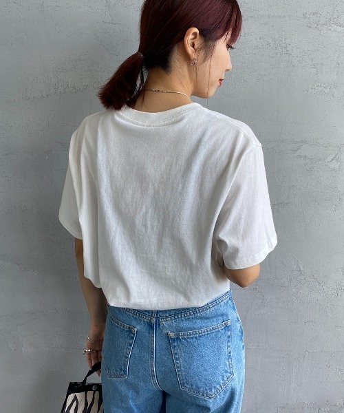 CHUMS（チャムス）の「【WEB限定】[CHUMS/チャムス] BBQボートロゴプリント ショートスリーブTシャツ（Tシャツ/カットソー・レディース・ホワイト/ブラック/イエロー・XL/L/M）」の12枚目の写真