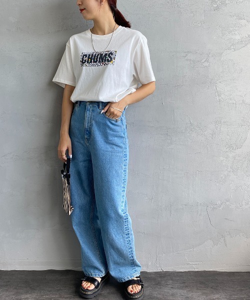 CHUMS（チャムス）の「【WEB限定】[CHUMS/チャムス] BBQボートロゴプリント ショートスリーブTシャツ（Tシャツ/カットソー・レディース・ホワイト/ブラック/イエロー・XL/L/M）」の14枚目の写真