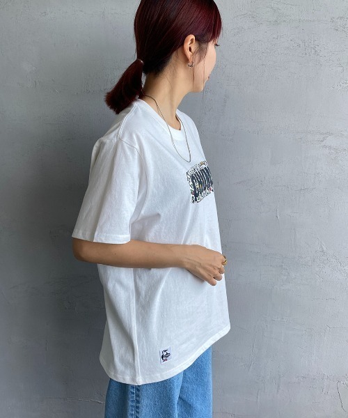 CHUMS（チャムス）の「【WEB限定】[CHUMS/チャムス] BBQボートロゴプリント ショートスリーブTシャツ（Tシャツ/カットソー・レディース・ホワイト/ブラック/イエロー・XL/L/M）」の18枚目の写真