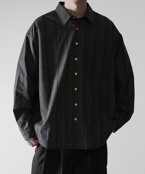 RUUBON(ルーボン)の「【RUUBON】relax cotton broad shirt / リラックス コットンブロードシャツ(シャツ/ブラウス・メンズ・ホワイト/ブラック/グレー系/ベージュ系/ブラック系/サックスブルー/ブルー系・S/M/L)」の4枚目の写真
