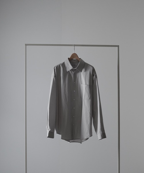 RUUBON(ルーボン)の「【RUUBON】relax cotton broad shirt / リラックス コットンブロードシャツ(シャツ/ブラウス・メンズ・ホワイト/ブラック/グレー系/ベージュ系/ブラック系/サックスブルー/ブルー系・S/M/L)」の12枚目の写真