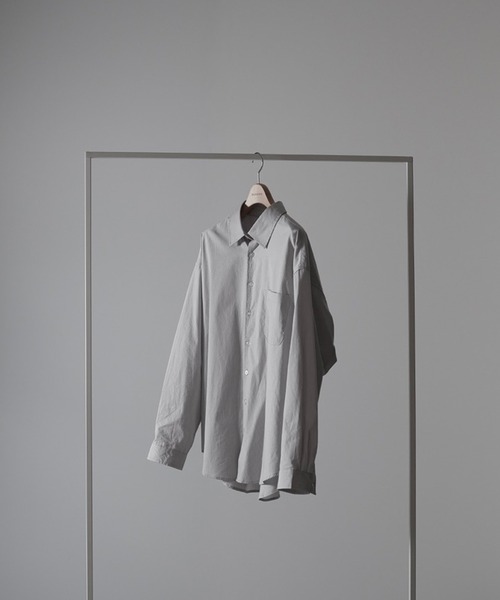 RUUBON(ルーボン)の「【RUUBON】relax cotton broad shirt / リラックス コットンブロードシャツ(シャツ/ブラウス・メンズ・ホワイト/ブラック/グレー系/ベージュ系/ブラック系/サックスブルー/ブルー系・S/M/L)」の13枚目の写真