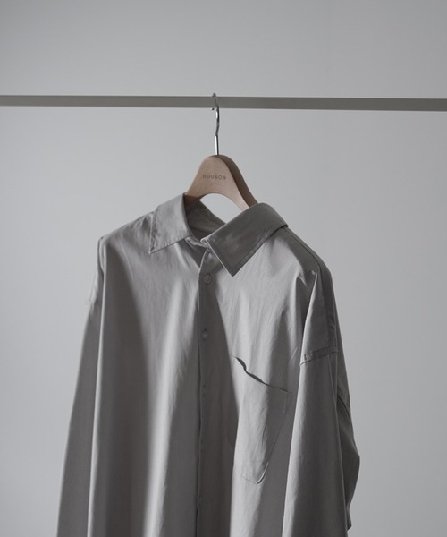 RUUBON(ルーボン)の「【RUUBON】relax cotton broad shirt / リラックス コットンブロードシャツ(シャツ/ブラウス・メンズ・ホワイト/ブラック/グレー系/ベージュ系/ブラック系/サックスブルー/ブルー系・S/M/L)」の15枚目の写真
