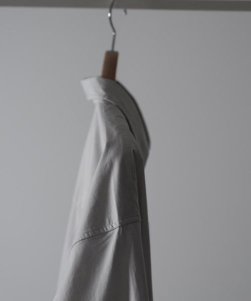 RUUBON(ルーボン)の「【RUUBON】relax cotton broad shirt / リラックス コットンブロードシャツ(シャツ/ブラウス・メンズ・ホワイト/ブラック/グレー系/ベージュ系/ブラック系/サックスブルー/ブルー系・S/M/L)」の20枚目の写真