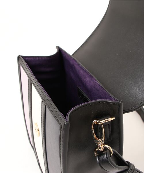 Clelia（クレリア）の「ストライプスクエアミニショルダーバッグ（ショルダーバッグ・レディース・グレー系その他/パープル系その他/ピンク系その他/ブラウン系その他/ラベンダー・ONE SIZE）」の13枚目の写真