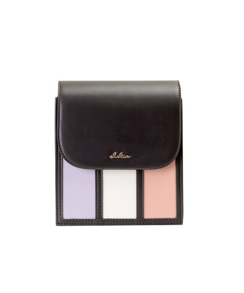 Clelia（クレリア）の「ストライプスクエアミニショルダーバッグ（ショルダーバッグ・レディース・グレー系その他/パープル系その他/ピンク系その他/ブラウン系その他/ラベンダー・ONE SIZE）」の20枚目の写真