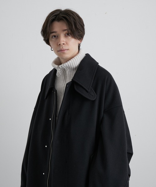 JUNRED（ジュンレッド）の「ウーリーニットアーバンフィールドオーバーコート（その他アウター・メンズ・ブラック/グリーン/ブラウン系その他・S/M/L）」の17枚目の写真