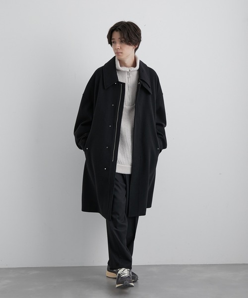 JUNRED（ジュンレッド）の「ウーリーニットアーバンフィールドオーバーコート（その他アウター・メンズ・ブラック/グリーン/ブラウン系その他・S/M/L）」の10枚目の写真