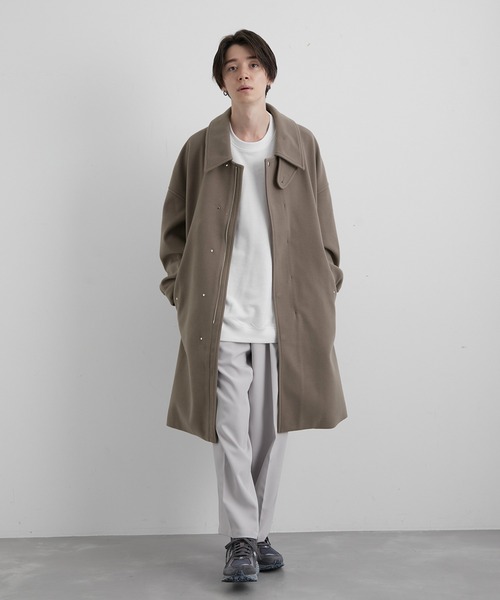 JUNRED（ジュンレッド）の「ウーリーニットアーバンフィールドオーバーコート（その他アウター・メンズ・ブラック/グリーン/ブラウン系その他・S/M/L）」の14枚目の写真