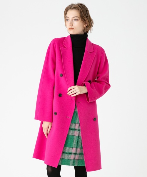 allureville（アルアバイル）の「リバーチェスターコート（チェスターコート・レディース・ベージュ/グリーン/ネイビー/ピンク・1/2）」の4枚目の写真