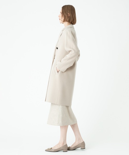 allureville（アルアバイル）の「リバーチェスターコート（チェスターコート・レディース・ベージュ/グリーン/ネイビー/ピンク・1/2）」の5枚目の写真