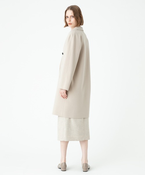 allureville（アルアバイル）の「リバーチェスターコート（チェスターコート・レディース・ベージュ/グリーン/ネイビー/ピンク・1/2）」の6枚目の写真