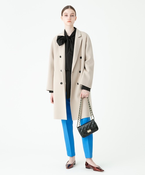 allureville（アルアバイル）の「リバーチェスターコート（チェスターコート・レディース・ベージュ/グリーン/ネイビー/ピンク・1/2）」の9枚目の写真