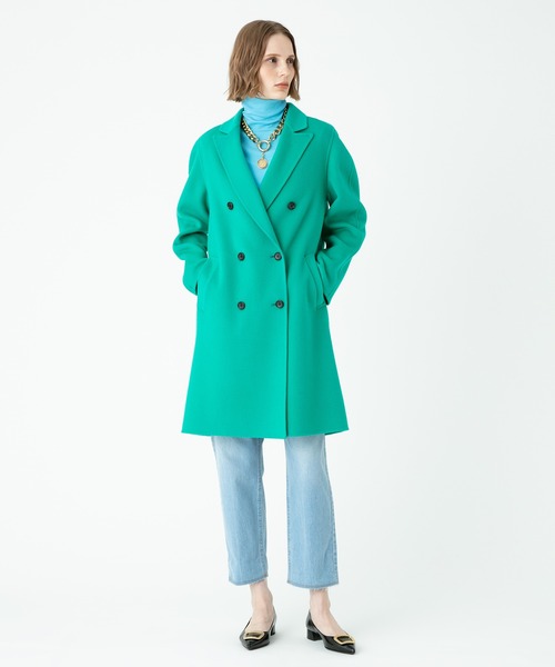 allureville（アルアバイル）の「リバーチェスターコート（チェスターコート・レディース・ベージュ/グリーン/ネイビー/ピンク・1/2）」の10枚目の写真